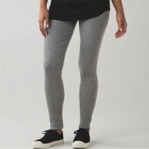 Lululemon Find Your Mantra Gray Ribbed Pants